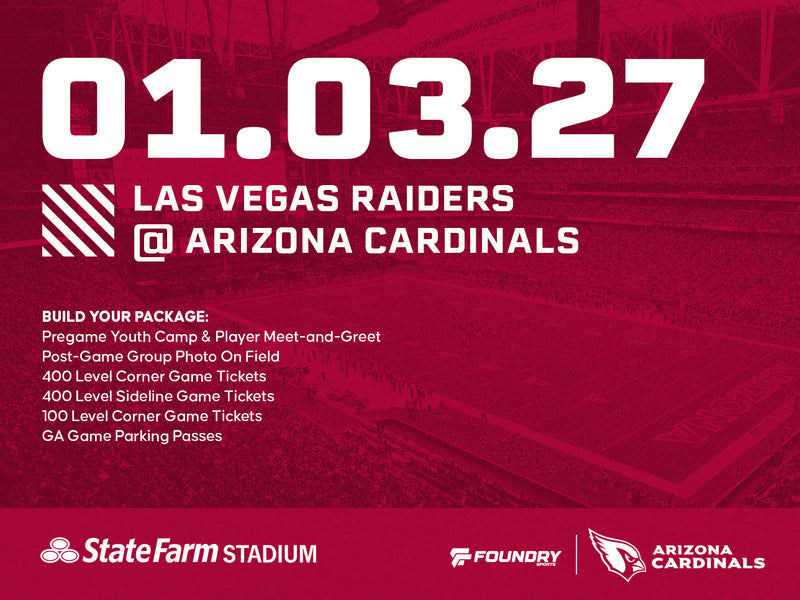 Las Vegas Raiders at Arizona Cardinals Experience Packages