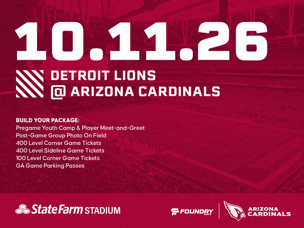 Detroit Lions at Arizona Cardinals Experience Packages