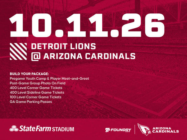 Detroit Lions at Arizona Cardinals Experience Packages