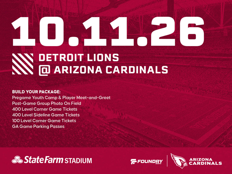 Detroit Lions at Arizona Cardinals Experience Packages