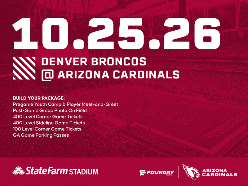 Denver Broncos at Arizona Cardinals Experience Packages