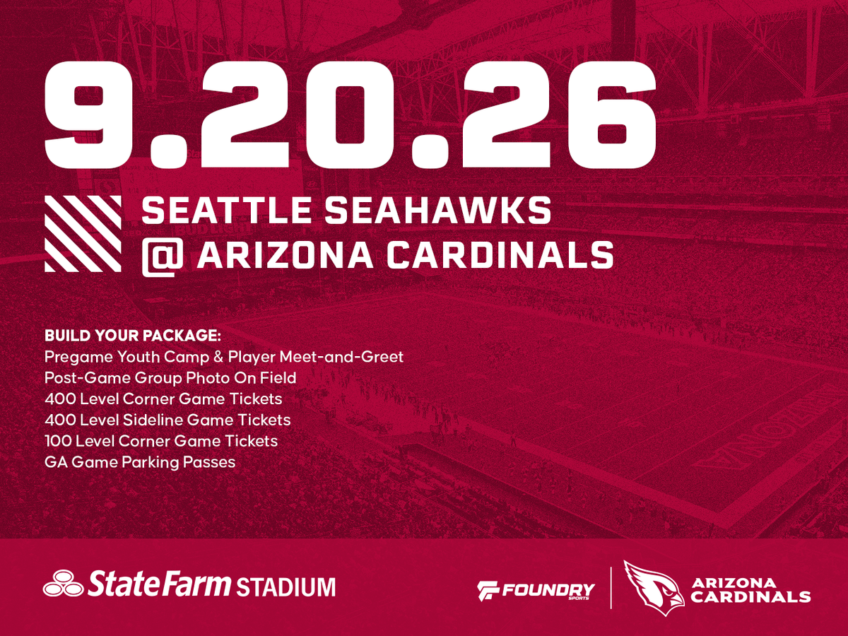 Seattle Seahawks at Arizona Cardinals Experience Packages